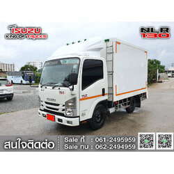 รถบรรทุกอีซูซุ 4 ล้อ ไม่ติดเวลา ISUZU NLR130 ตู้เปียก2บาน EURO3
