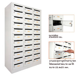 ตู้ล็อคเกอร์ รุ่น LK33KP 33 ช่อง มีเจาะช่องพร้อมกุญแจล็อค