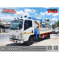 ISUZU NMR130 กระบะเหล็กติดเครน