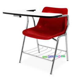 เก้าอี้้เลคเชอร์ CP-03LCR แผ่นเลคเชอร์ใหญ่พิเศษพร้อมตะแกรงวางของ