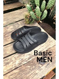 KiKi Shoes - รองเท้าแตะ ผู้ชาย แบบสวม ผช สไตล์ Basic รองเท้ายาง แบบเบสิค รองเท้าทนๆ ใส่ง่าย ลุยได้ทุกที่ต้องคู่นี้เลยจ้า