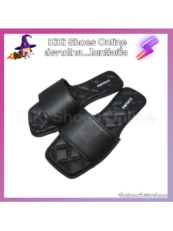 KiKi Shoes - รองเท้าแตะ ผู้หญิง แบบสวม สไตล์เรียบง่าย สีพื้น ใส่ได้ทุกวัน เบา แต่ไม่นิ่มนะคะ ชอบสไตล์ Barefoot จัดได้เลยจ้า