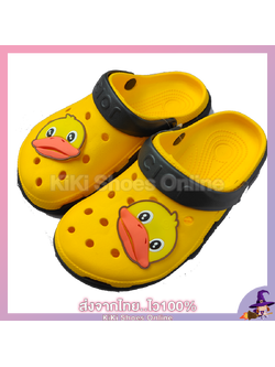 "ปรับราคาล้างสต๊อค" KiKi Shoes - รองเท้าแตะ แบบสวม หัวโต สไตล์ คร็อก รองเท้าเป็ดเหลือง แสนน่ารัก รุ่นนี้เป็นแบบหน้าเป็ดใหญ่ น่ารักแบบฟินๆเลยค่ะ