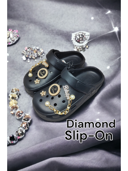 KiKi Shoes - รองเท้าหัวโต สไตล์สตรีทแบรนด์ แฟชั่น ผู้หญิง รองเท้าส้นสูง ผญ พื้นสูงทันที 5 CM พร้อมประดับอะไหล่เพชรวิบวับ 4 ชิ้น เงาวิ๊ง สะท้อนแสง สวยตาแตก สั่งเลยจ้า