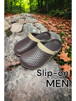 KiKi Shoes - รองเท้าแตะผู้ชาย หัวโต เปิดส้น รองเท้าผ้าใบยาง เปิดส้น ยี่ห้อ Double สไตล์แบรนด์ดัง งาน EVA คุณภาพดี เบา ยืดหยุ่น ซัพพอร์ทเยี่ยม