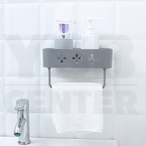 เซ็ต 3 ชิ้น ชั้นวางของ ชั้นวางของพลาสติก ชั้นวางของอเนกประสงค์ แบบติดผนัง รุ่น C244-BG