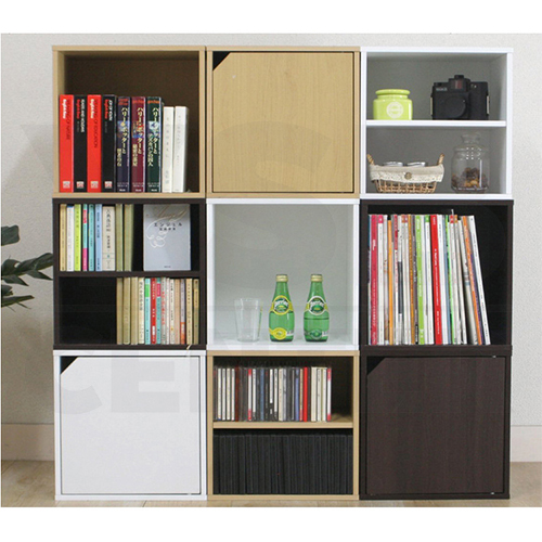 CASSA ตู้ ชั้นวางของ ชั้นวางหนังสือ กล่องเก็บของ ชั้นอเนกประสงค์ ทรงสี่เหลี่ยม 2 ชั้น