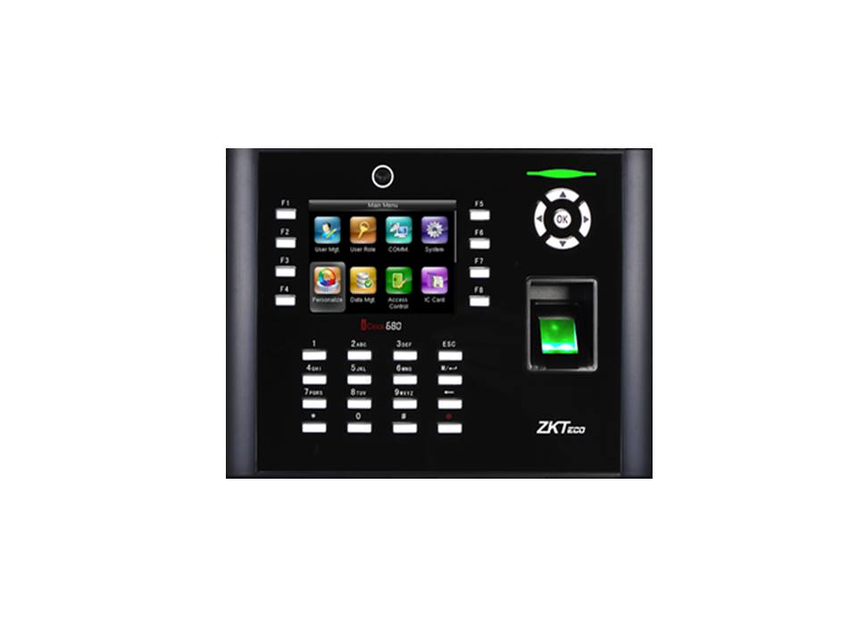 เครื่องสแกนลายนิ้วมือ ZK iClock 680 (พร้อมถ่ายรูป)