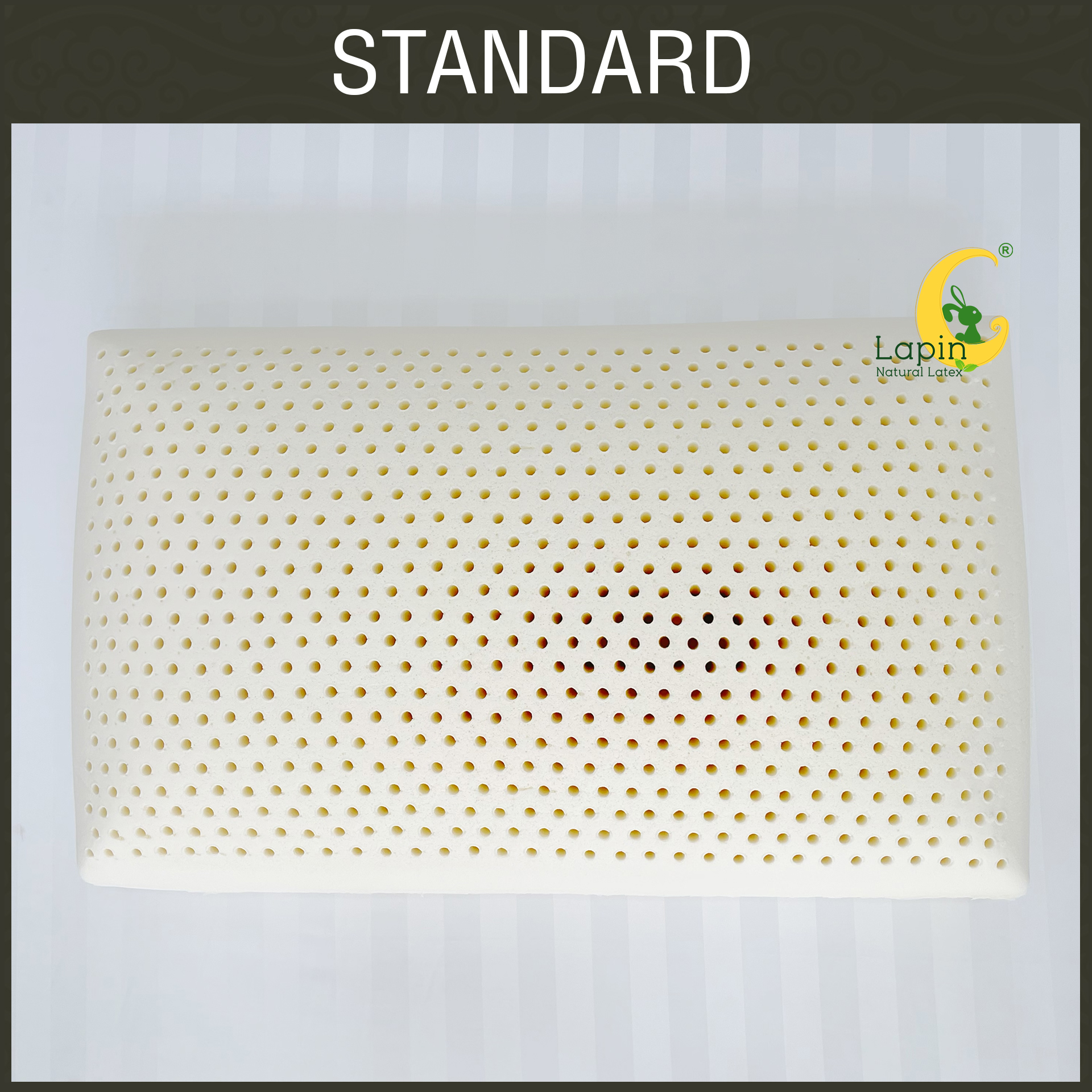 หมอนยางพาราแท้ 100% (LAPIN) รุ่น มาตรฐาน (S)
