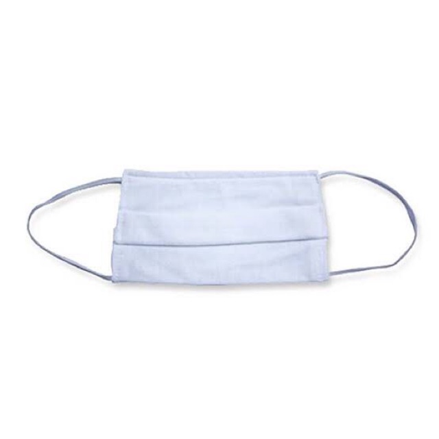 หน้ากากผ้า TC Cotton 2 ชั้น (สีขาว) 12 ชิ้น/แพ็ค