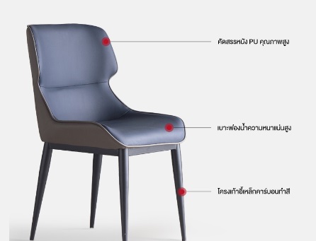เก้าอี้รับแขก สไตล์นอร์ดิก ดีไซน์การออกแบบสไตล์โมเดิร์น แข็งแรงรับน้ำหนักได้เยอะ