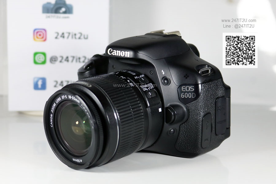 กล้อง Canon 600D +เลนส์ 18-55mm is II