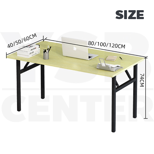 โต๊ะอเนกประสงค์ โต๊ะคอมพิวเตอร์ โต๊ะทำงาน โต๊ะอ่านหนังสือ โต๊ะพับได้ ขนาด 80 x 60 cm.