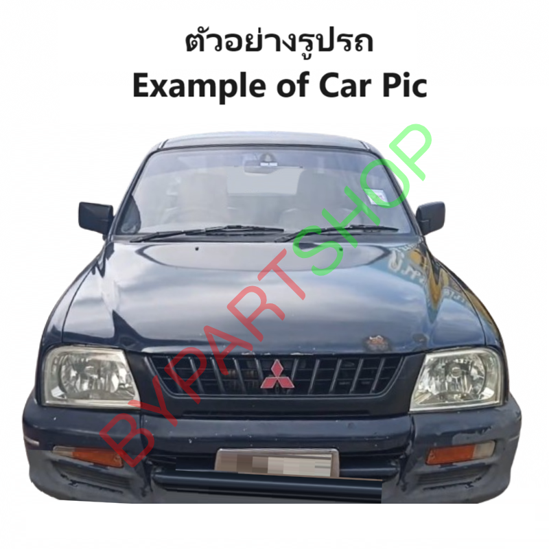 หน้ากระจัง MITSUBISHI STRADA(สตราด้า) รุ่นแรก โฉมไฟตาเต็ม สีดำ ไม่มีโลโก้ ปี1999-2001 (รหัส:STD'99 ดำ)