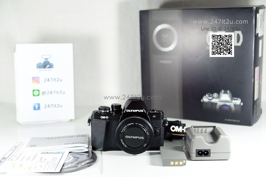 Olympus OM-D E-M10 mark2+เลนส์ 14-42mm ชัตเตอร์ 6,xxx ครั้ง