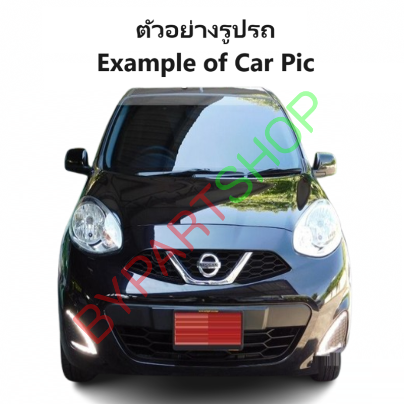-แท้ศูนย์- บังลมหม้อน้ำ NISSAN MARCH(มาร์ช) พร้อมใบพัดลม+มอเตอร์ ครบชุด ตั้งแต่ปี2010-2018