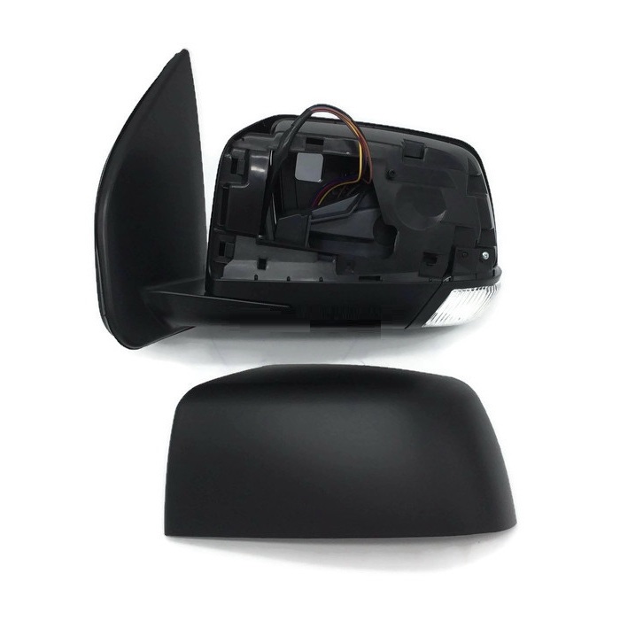 กระจกมองข้าง CHEVROLET COLORADO LS/LT/LTZ/Z71 รุ่นปรับ+พับไฟฟ้า มีไฟเลี้ยว 8สาย สีดำ(งานไม่ทำสี) ปี2012-2022 -ราคาต่อข้าง-