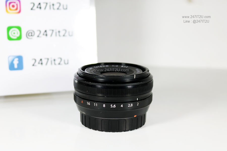 เลนส์ Fujinon XF 18mm F2 R เครื่องศูนย์ สีดำ