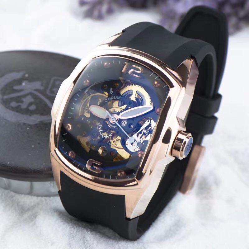 นาฬิกา Corum Automatic Body Swiss Pink Gold สายซิลิโคนแท้