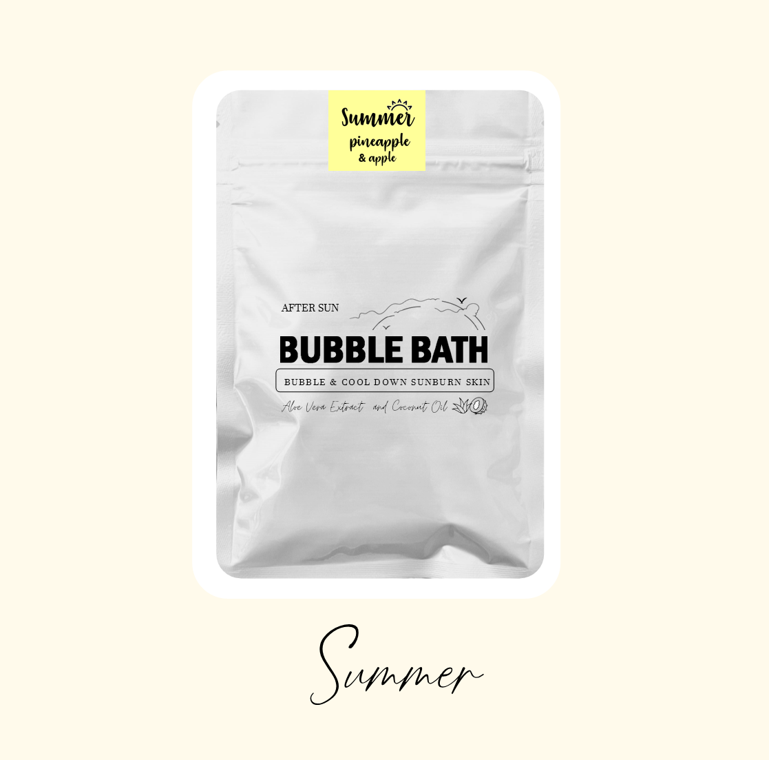 สบู่ทำฟองแบบผง กลิ่นซัมเมอร์ ซอง 60 กรัม Bubble Bath Powder - Summer Pineapple & Apple