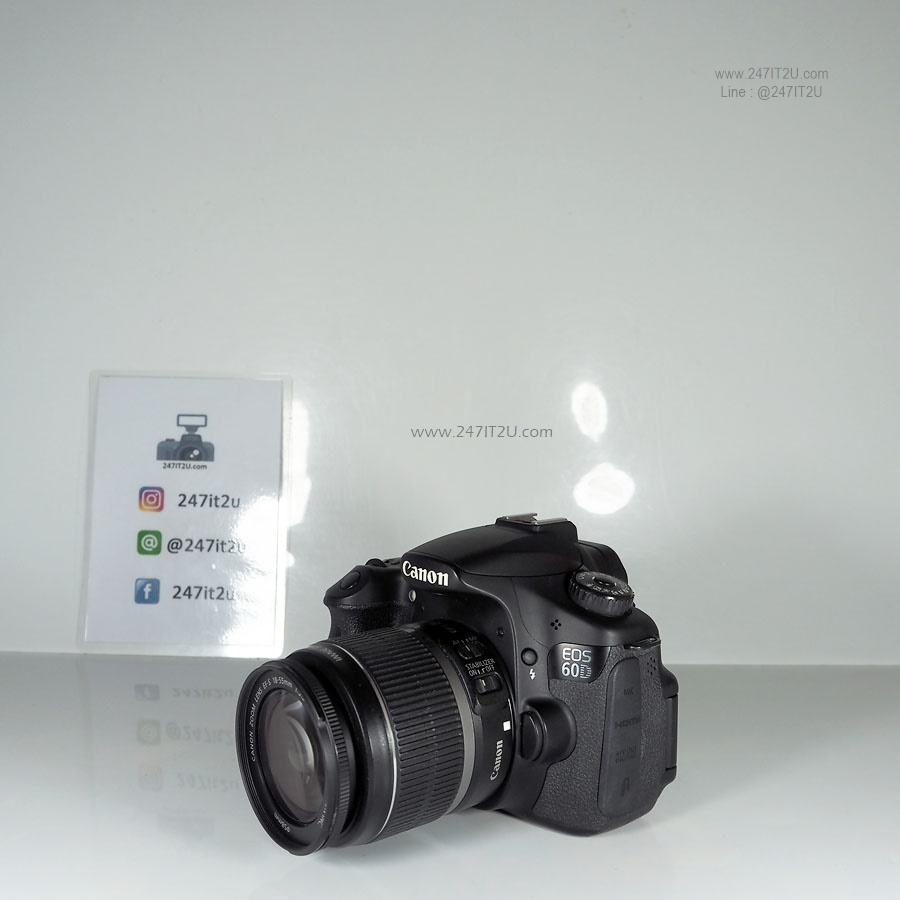 กล้อง Canon 60D +เลนส์18-55mm แถมกระเป๋า