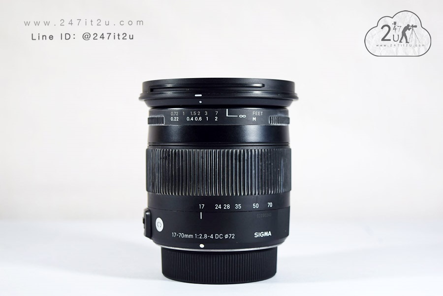 เลนส์ sigma 17-70mm f2.8-4 DC Macro สภาพสวย For Nikon