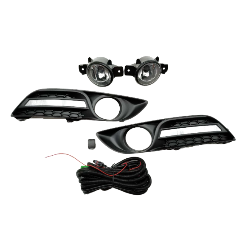 ไฟตัดหมอก/ไฟสปอร์ตไลท์ NISSAN SYLPHY(ซิลฟี่) โฉมแรก ฝาครอบดำ(คาดชุบ) ปี2012-2016 (ครบชุด) (รับประกัน 6เดือน) (NS535E)