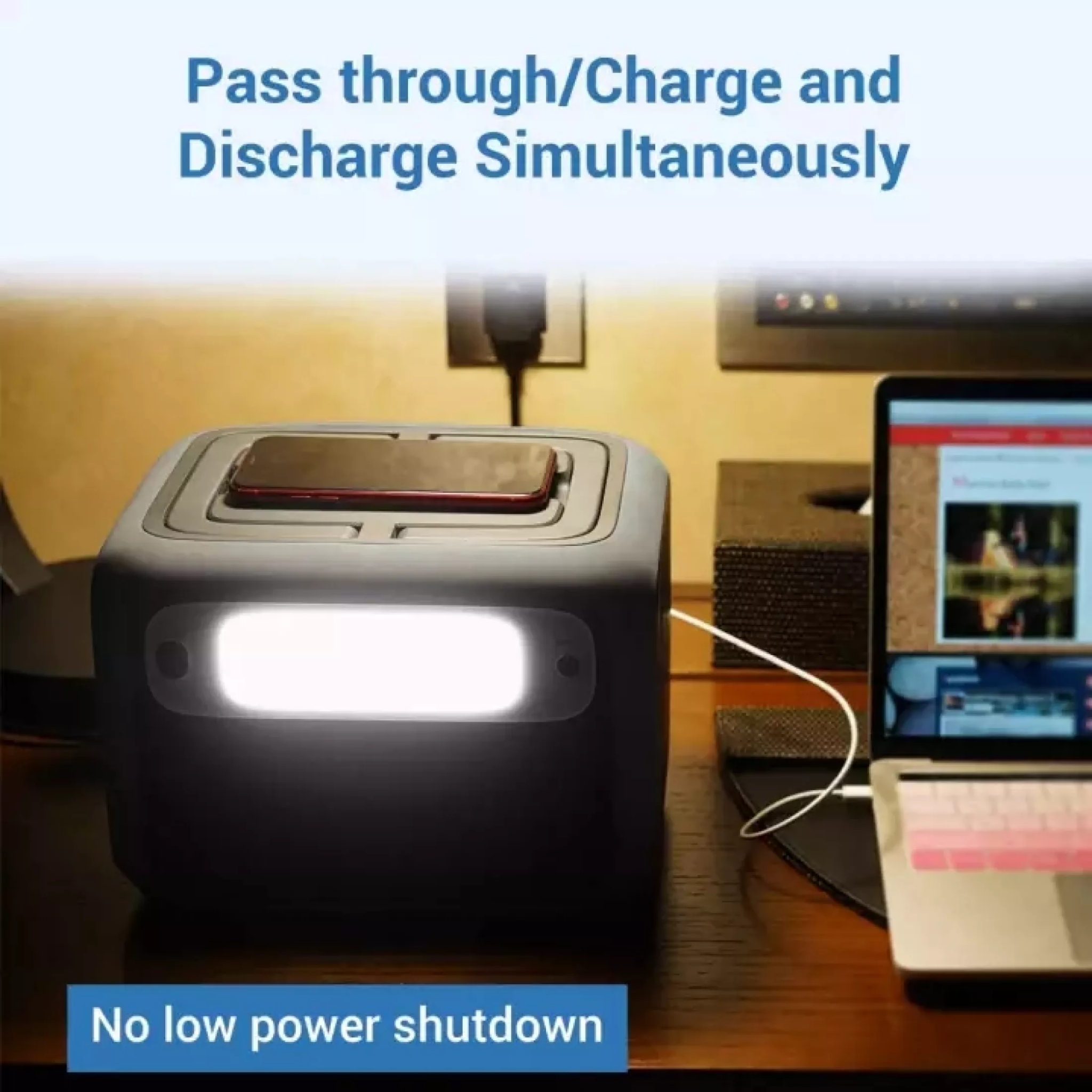 Bluetti AC50S Grey Portable Power Station ความจุ 135,000mAh/500Wh