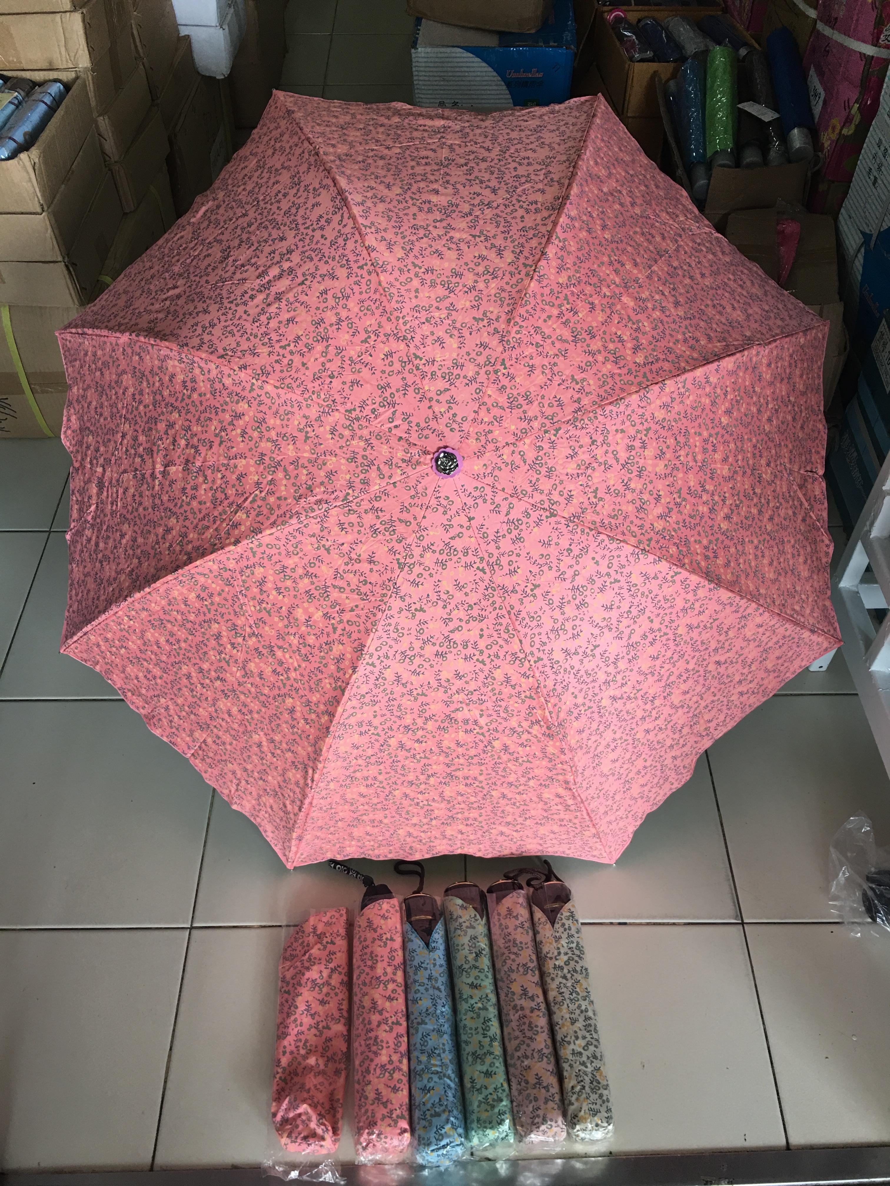 ร่มโค้งแฟชั่นยูวีสีดำ รหัส 4309D