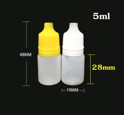 5ml PEขวดยาหยอดตา (สีขาวทึบแสง)