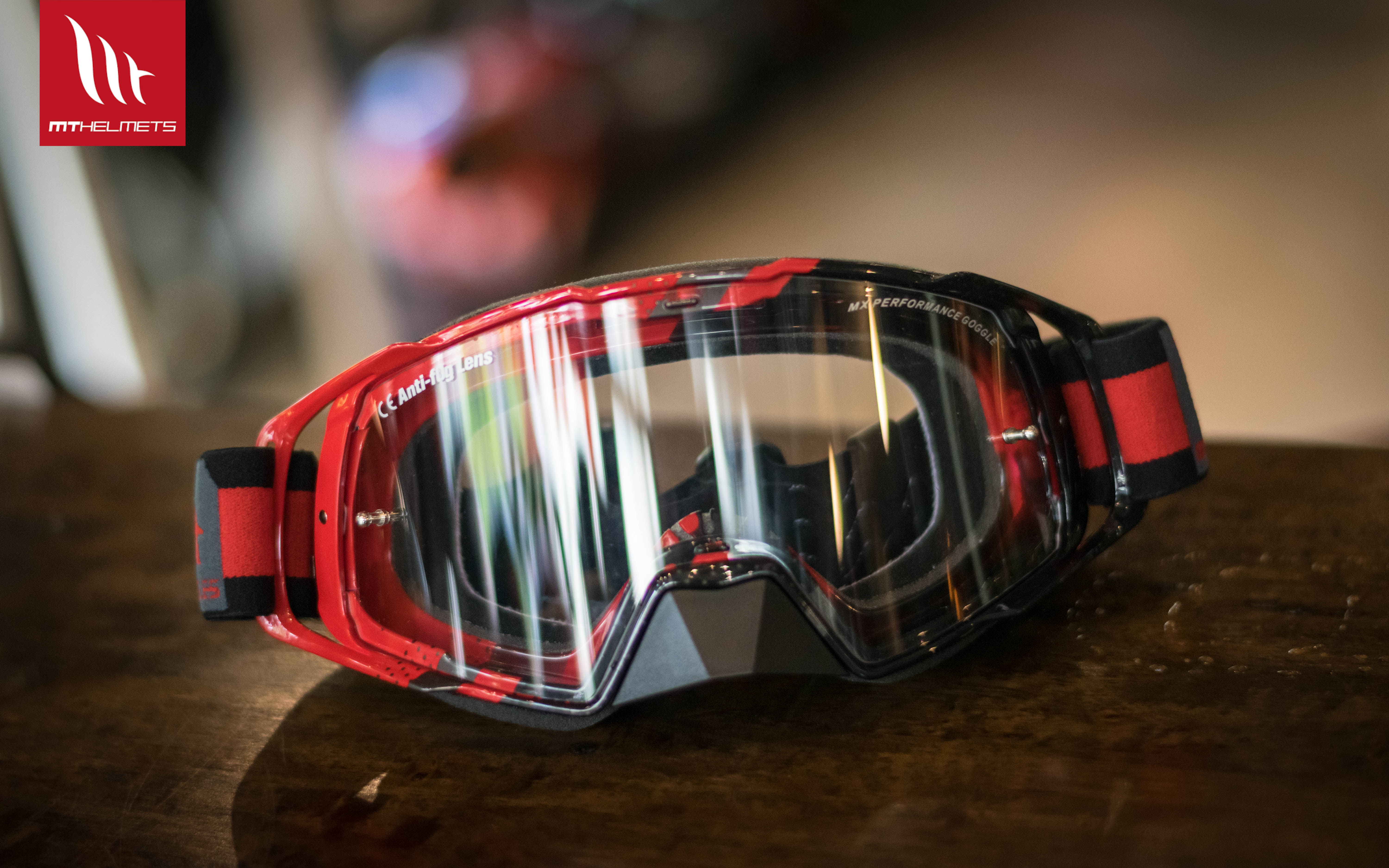 MT FALCON GOGGLES - BLACK RED