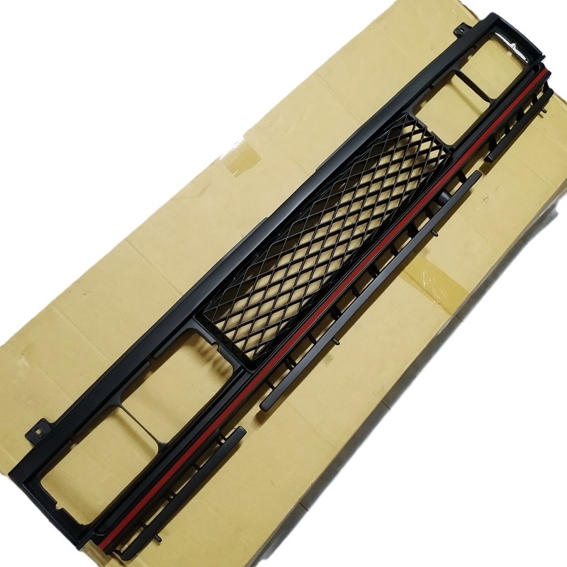 หน้ากระจัง DATSUN(ดัทสัน) 720PRO/SD23 สีดำ-คาดแดง ไม่มีโลโก้ ปี1980-1986 (รหัส:720 โปรดำ)