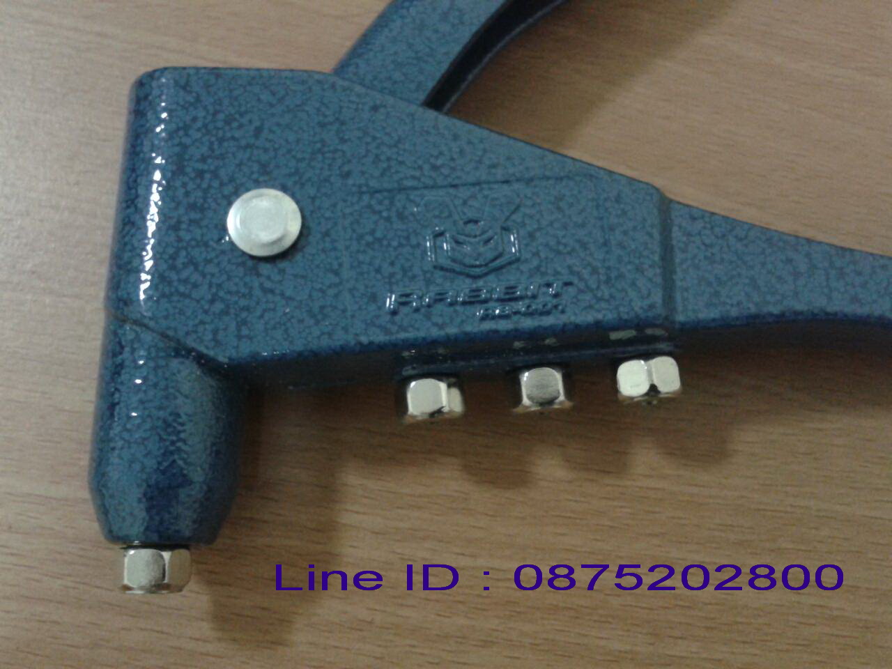 คีมย้ำรีเวท 10 นิ้ว ทรงญี่ปุ่นยอดนิยมสีน้ำเงิน HAND RIVETED RB001