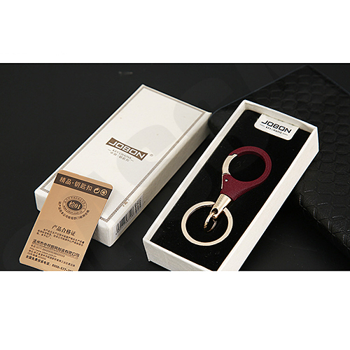 JOBON พวงกุญแจ เกรดพรีเมี่ยม 2 ห่วงคู่ แบบกลม สวยหรูสไตล์ Loft