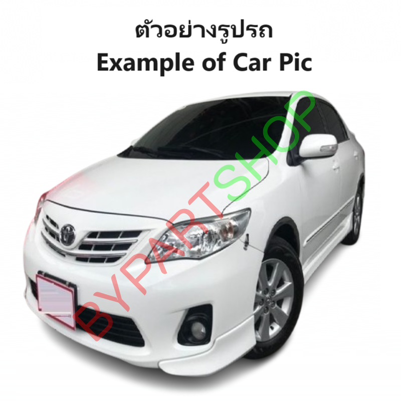 กระจกมองข้าง TOYOTA ALTIS(อัลติส) รุ่นปรับ+พับไฟฟ้า มีไฟเลี้ยว 7สาย โฉมปี2008-2013 (ฝาหลังดำ, งานไม่ทำสี) -ราคาต่อข้าง-