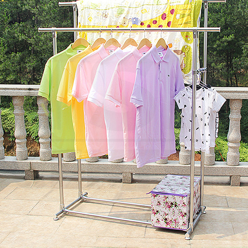 ราว ตากผ้าสเเตนเลส บาร์คู่ ยาว 150 cm. สูง 160 cm. กว้าง 50 cm. รุ่น CB0008-CL-150-2