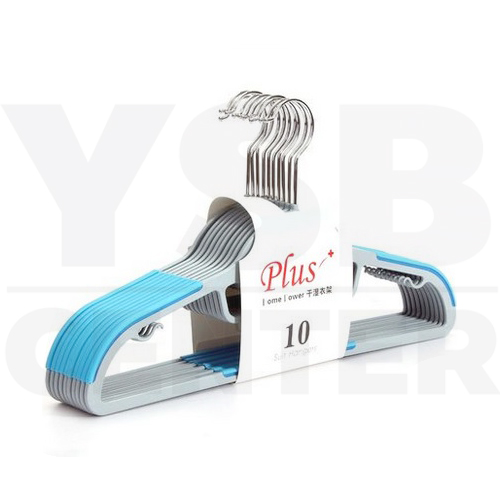 ไม้แขวนเสื้อ ไม้แขวนเสื้อกันลื่น ไม้แขวนเสื้อพลาสติก แพค 10 ชิ้น รุ่น CB0080 - CB0081