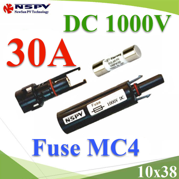 ฟิวส์ MC4 สำหรับโซลาร์เซลล์ 30A 1000V