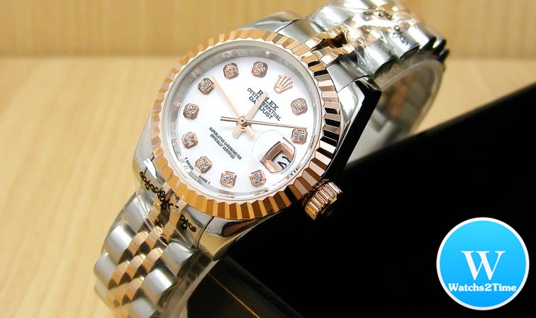 นาฬิกา Rolex Lady Datejust Jubilee 26 mm.& Men Size 36 mm. Steel Rose Gold 2K