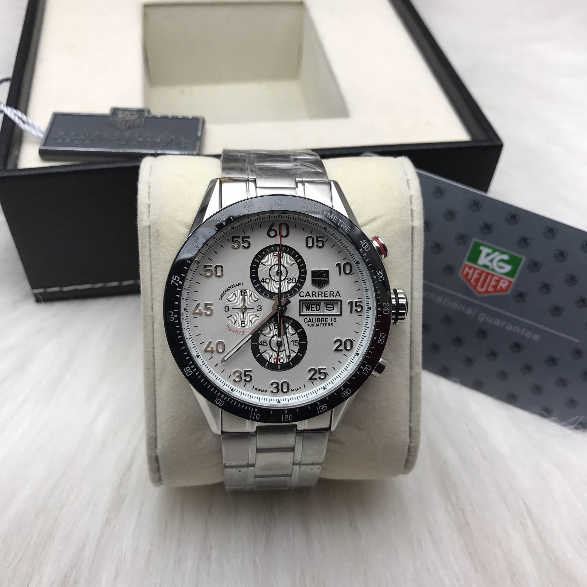 นาฬิกา TAG Heuer Carrera Cal.16 Day-Date Chronograph White