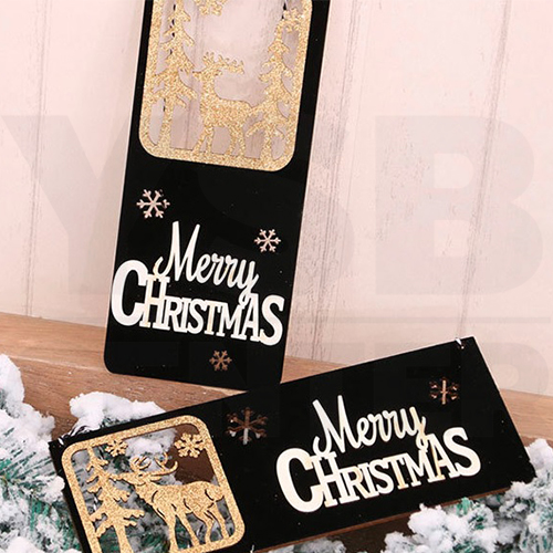 ป้ายคริสต์มาส ของตกแต่งต้นคริสต์มาส แบบแขวน ของแต่งบ้านสำหรับงานปาร์ตี้ รุ่น B1S008 - B1S009
