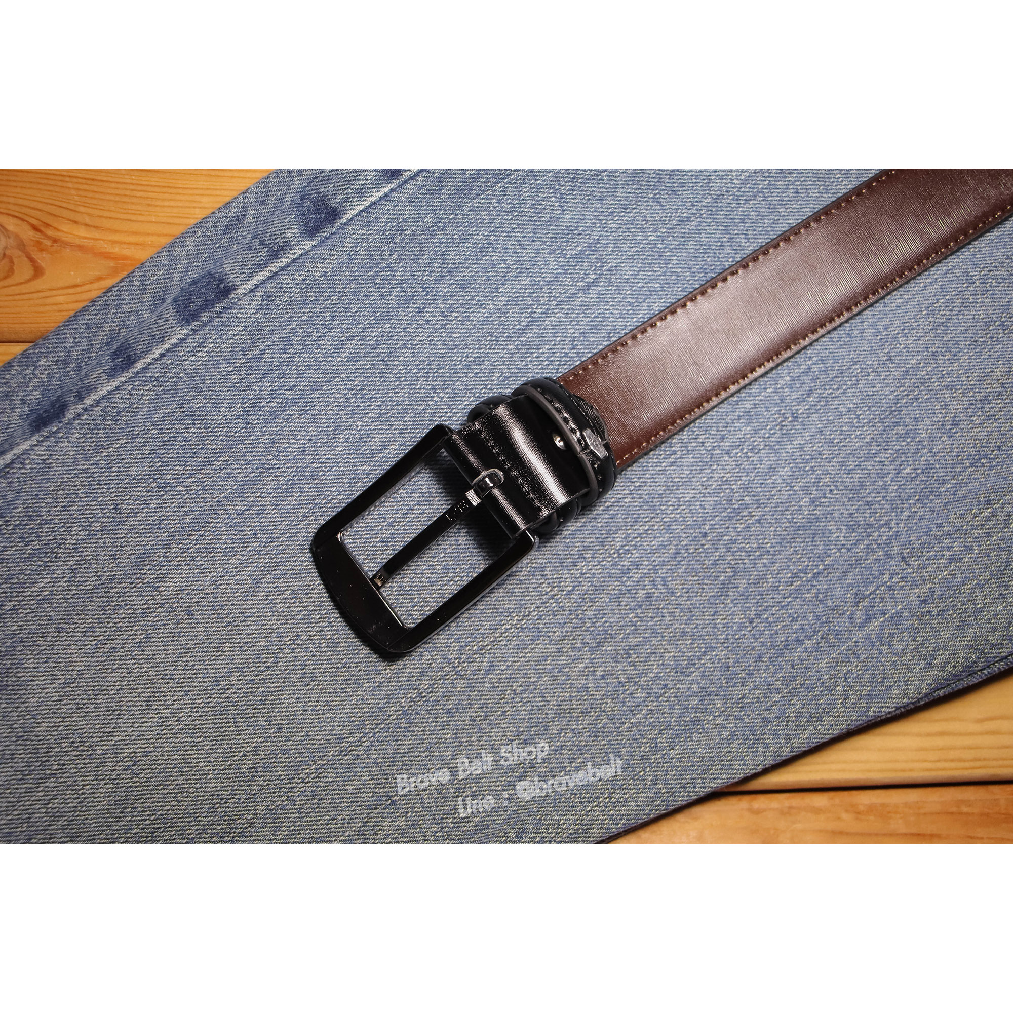 เข็มขัดหนังสุภาพ หนังแท้ผู้ชายและผู้หญิง