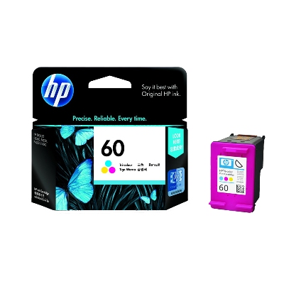 HP 60 ตลับหมึกอิงค์เจ็ท 3สี Tri-color Original Ink Cartridge (CC643WA)