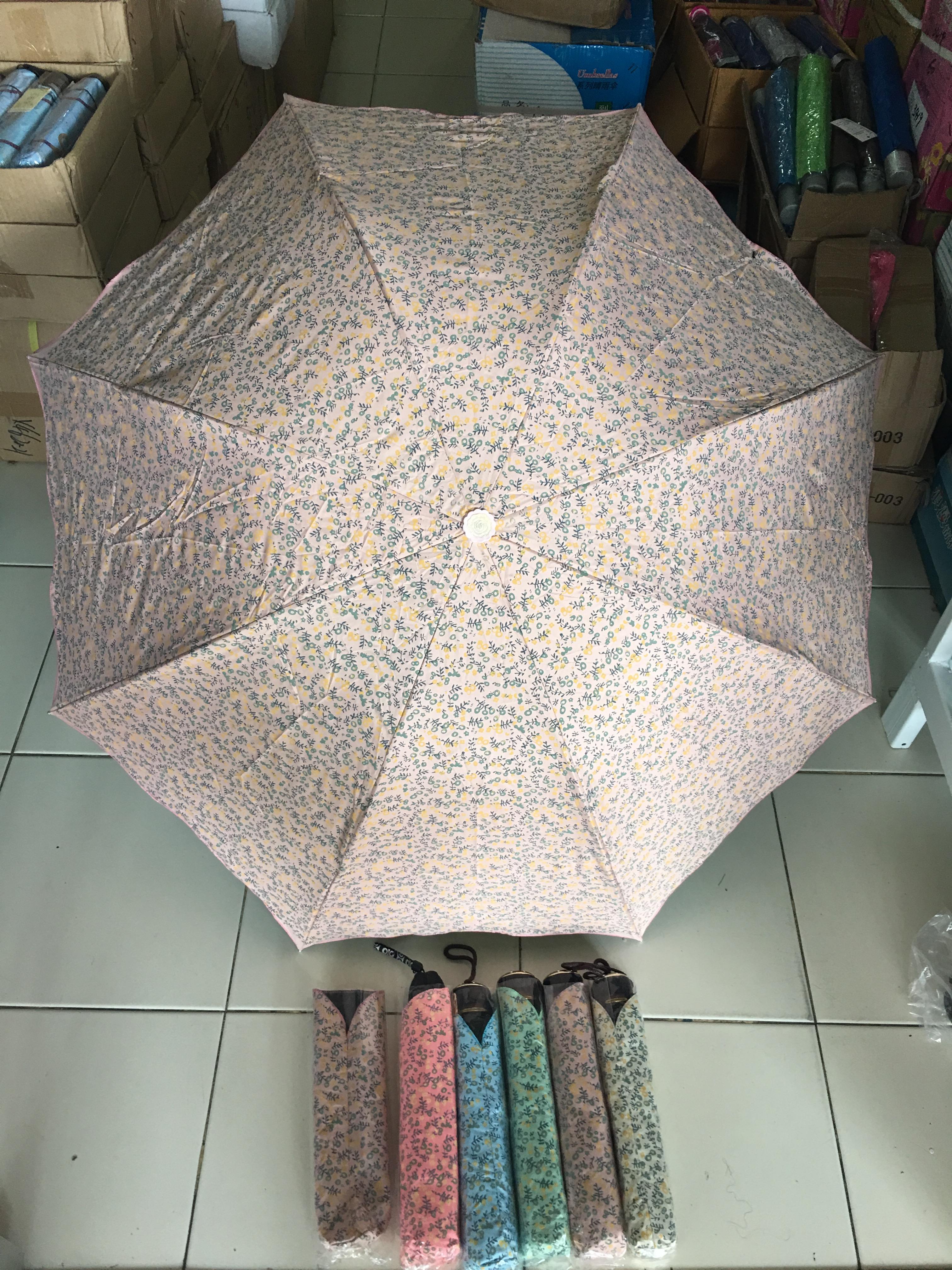 ร่มโค้งแฟชั่นยูวีสีดำ รหัส 4309D