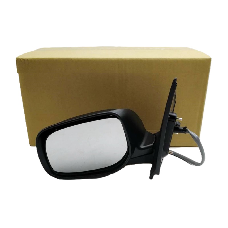 กระจกมองข้าง TOYOTA VIOS(วีออส) Gen2 รุ่นปรับ+พับไฟฟ้า มีไฟเลี้ยว 7สาย สีดำ(งานไม่ทำสี) ปี2007-2012 -ราคาต่อข้าง-