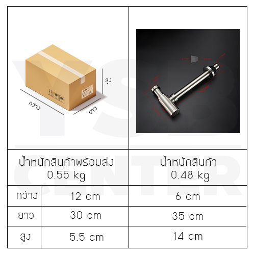 ชุดท่อน้ำทิ้ง ชาร์ปอ่างล้างหน้า ท่อน้ำทิ้งใต้อ่างล้างหน้า สแตนเลสแท้ 304 รุ่น C1M100-S304-AG-027