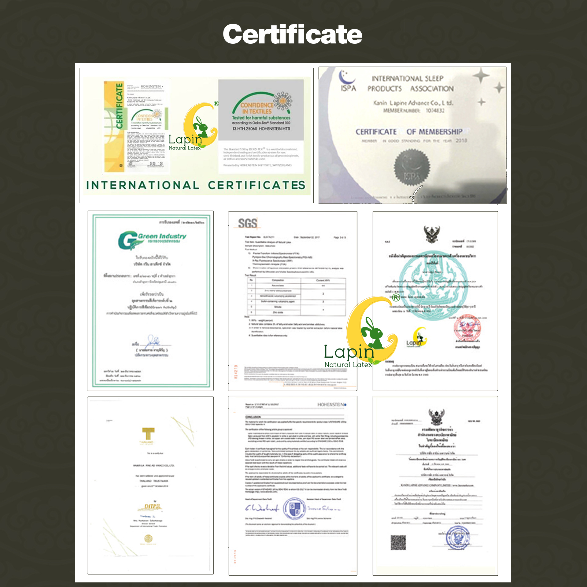 Latex Baby Pillow หมอนยางพาราทารกน้อย แบบเรียบ (ลายหมี)