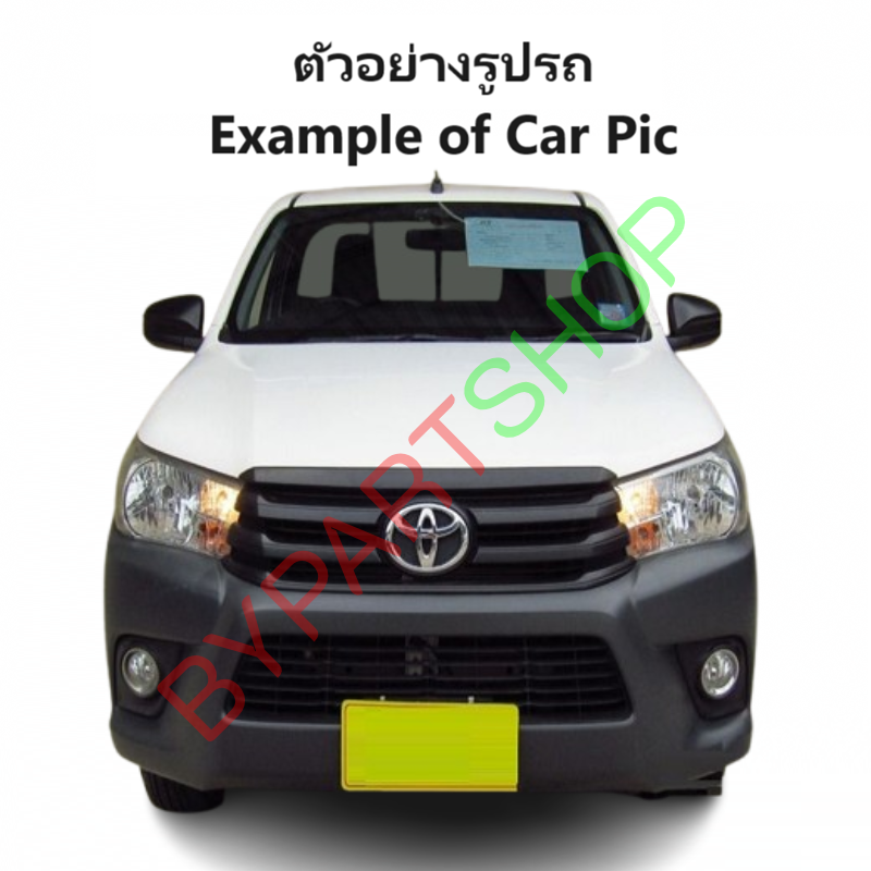 หน้ากระจัง TOYOTA REVO(รีโว่) โฉมแรก สีดำ ไม่มีโลโก้ โฉมปี2015-2017 (รหัส:REVO'15 คิ้วดำ)