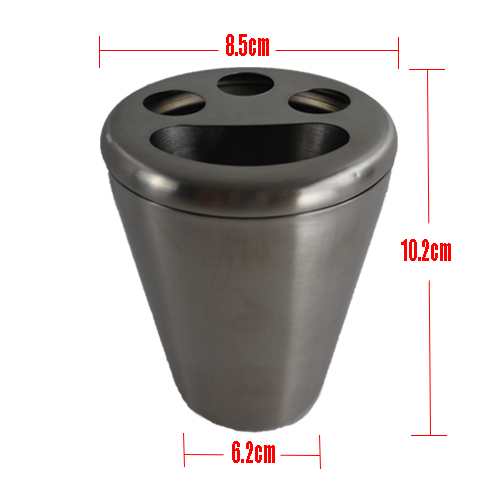 CASSA ที่ใส่แปรงสีฟัน ยาสีฟัน แสตนเลส 304 ทรงกลม รุ่น142-SUS304-SH203