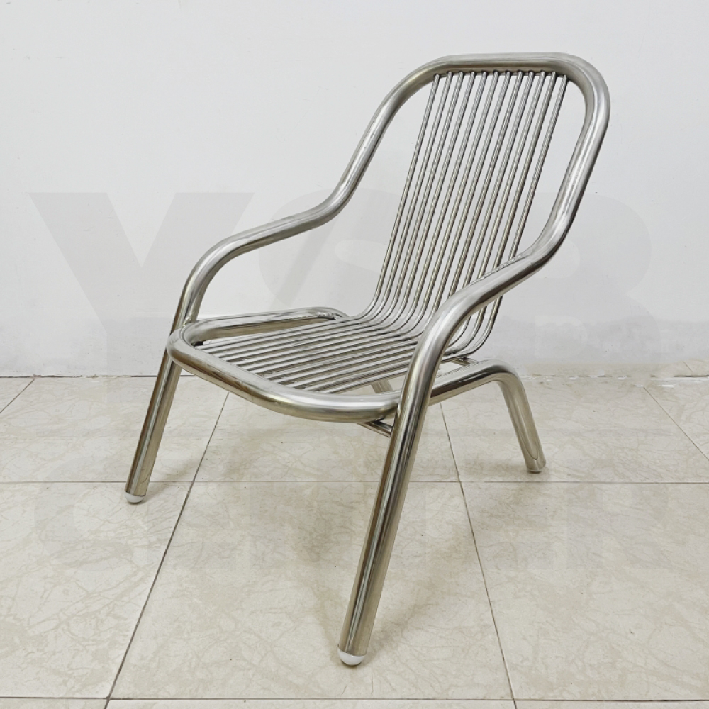 เก้าอี้ สแตนเลส ทานอาหาร ร้านกาแฟ แข็งแรง รับน้ำหนักได้เยอะ YL0285-SH79.5-ST